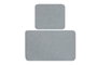 Mijölnir Juego de Alfombrillas de Baño de Algodón Lino - Blue, 2 Piezas